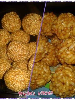 मुरमुरे लड्डू (Murmure Laddu recipe in Hindi) रेसिपी मुख्य फोटो