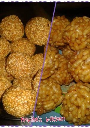 मुरमुरे लड्डू (Murmure Laddu recipe in Hindi) रेसिपी मुख्य फोटो