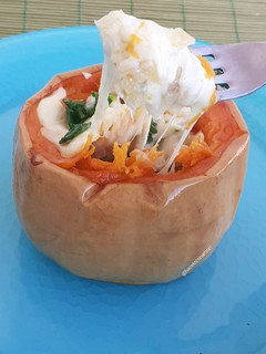 Una foto de Calabaza rellena