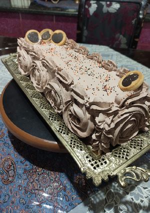 عکسی از دستور کیک یخچالی