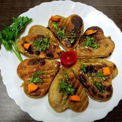 A picture of Golden Heart Parathas (Stuffed Flatbread).