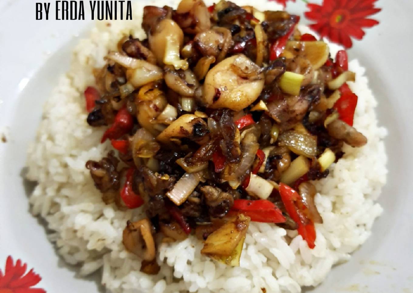 Cumi dengan saus sambal