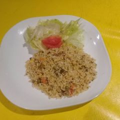 A picture of Mince meat rice.