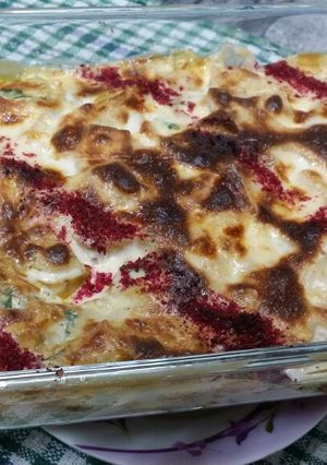 صورة لوصفة صينيه بطاطس بدجاج 😋