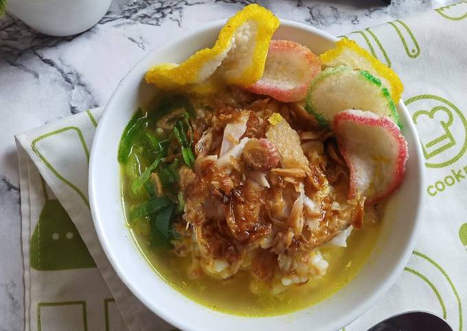 Resep Bubur Ayam Kuah Kuning Oleh Sulis_UmmuSalma - Cookpad