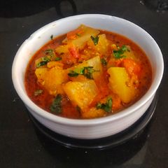 A picture of Bottle Gourd Peanut Masala.