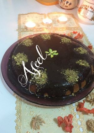 صورة لوصفة كيكة على الغاز بالطاوه