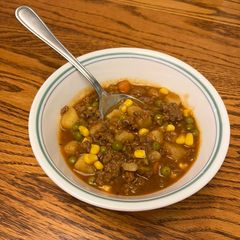 A picture of Hamburger Stew.