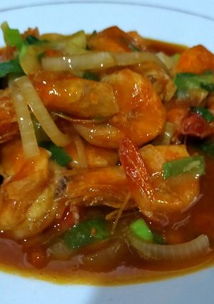 Foto resep Udang saos padang