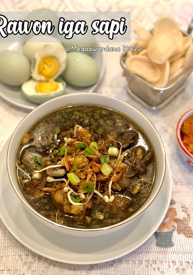 Foto resep Rawon iga sapi