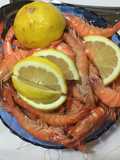 Gambas cozidas