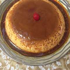 A picture of Flan con Baileys y caramelo de café😋🍮☕️.