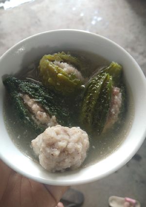 Hình của món Canh khổ qua rừng.