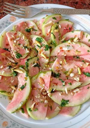 A picture of Guava Carpaccio with feta (No Cook Recipe).