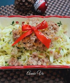 bắp cải xào thịt