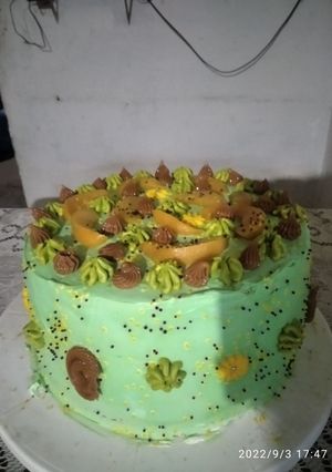 Una foto de Postre de cumpleaños