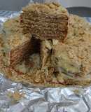 Bolo de bolacha (com claras batidas em castelo)
