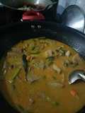 Sayur lodeh tewel kacang panjang pedas