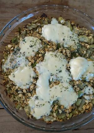 Una foto de Pastel de hinojo y avena