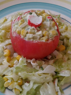 Una foto de Tomate relleno a mi estilo