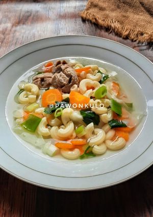 Foto resep Sop bening makaroni
