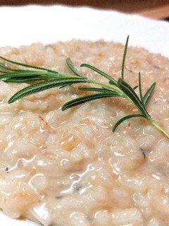 Una foto de Risotto de parmesano y gorgonzola