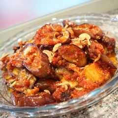 A picture of Terong Belado.