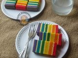 Kek Lapis Aiskrim Pelangi Cheese