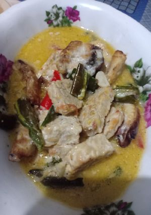 Foto resep Ikan Asap Tempe kuah santan