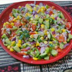 A picture of Colourful Creamy Salad.