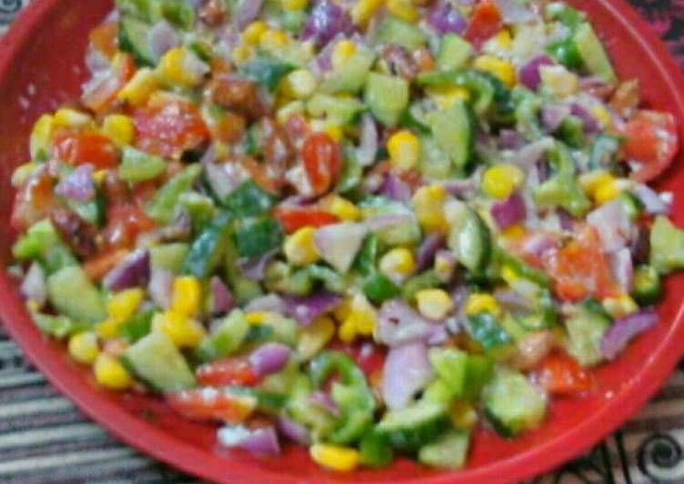 Recipe of Favorite Colourful Creamy Salad