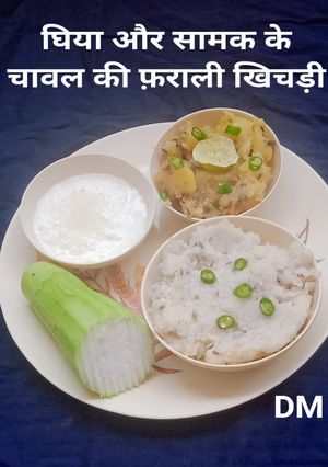 घिया और सामक के चावल की फ़राली खिचड़ी रेसिपी मुख्य फोटो