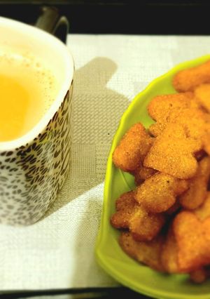 A picture of Crispy Semolina tomato & mint bites.