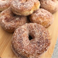 Quick Cinnamon Sugar Doughnuts (Egg & Dairy Free & No Yeast) A picture of Quick Cinnamon Sugar Doughnuts (Egg & Dairy Free & No Yeast).