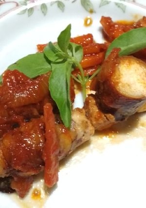 Foto resep Cumi Buncit Saos Pedas Manis