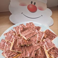 Vickys Toffee Candy Crackers - GF DF EF SF NF Vegan A picture of Vickys Toffee Candy Crackers - GF DF EF SF NF Vegan.