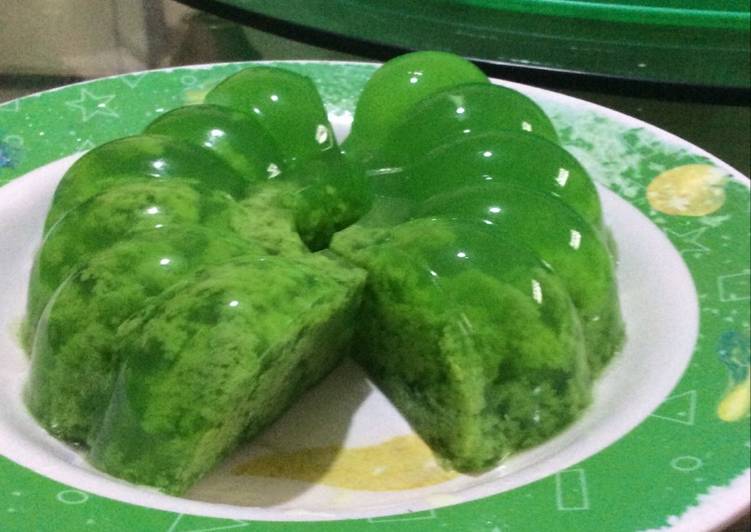 Resep masakan Puding lumut hijau pandan | Bahan Membuat Puding lumut hijau pandan Yang Paling Enak