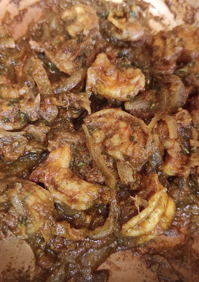 இறால் செட்டிநாடு தொக்கு (Iraal chettinadu thokku recipe in tamil) செய்முறை முக்கிய புகைப்படம்