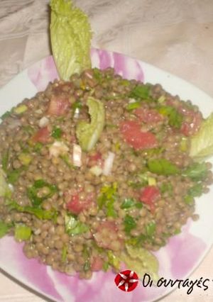 A picture of Salad with lentils.