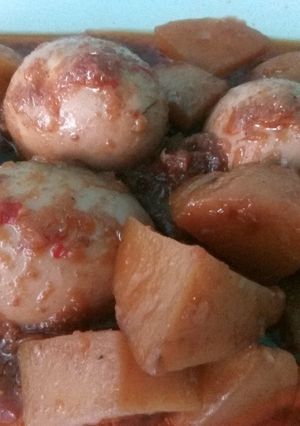 Foto resep Semur kentang telur