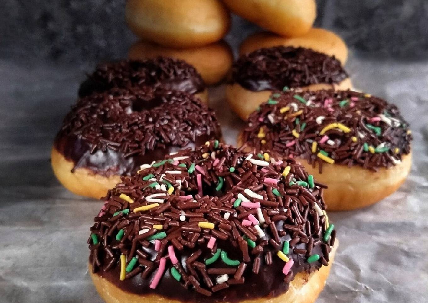 Donat Kampung tanpa Telur dan Susu