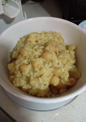 Foto principal de Arroz con garbanzos al curry 🍛