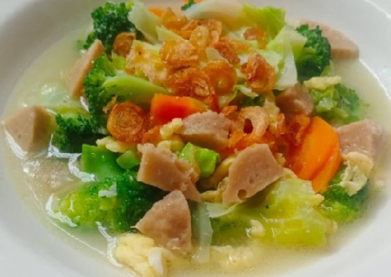 #115 Capcay Brokoli Wortel Bakso (Menu Anak)