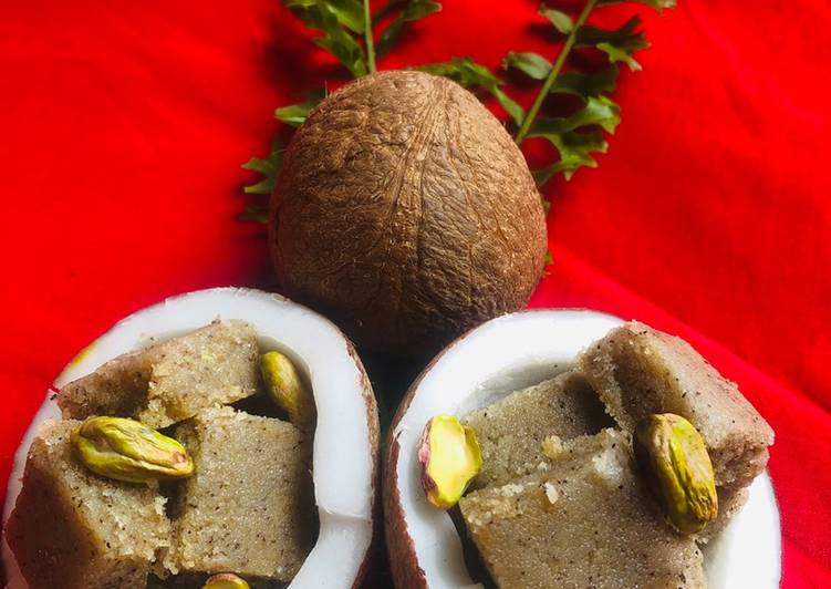 Easiest Way to Prepare Quick Khadim paak (fresh coconut halwa)