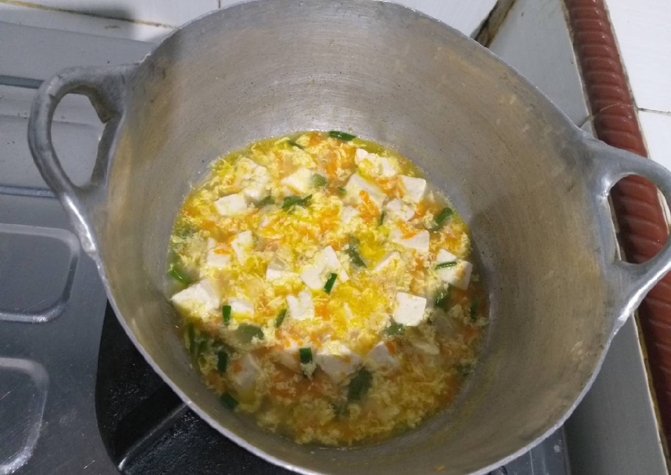 Menu Utama MPASI - Sup Telur Tahu