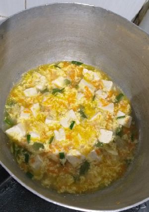 Foto resep Menu Utama MPASI - Sup Telur Tahu