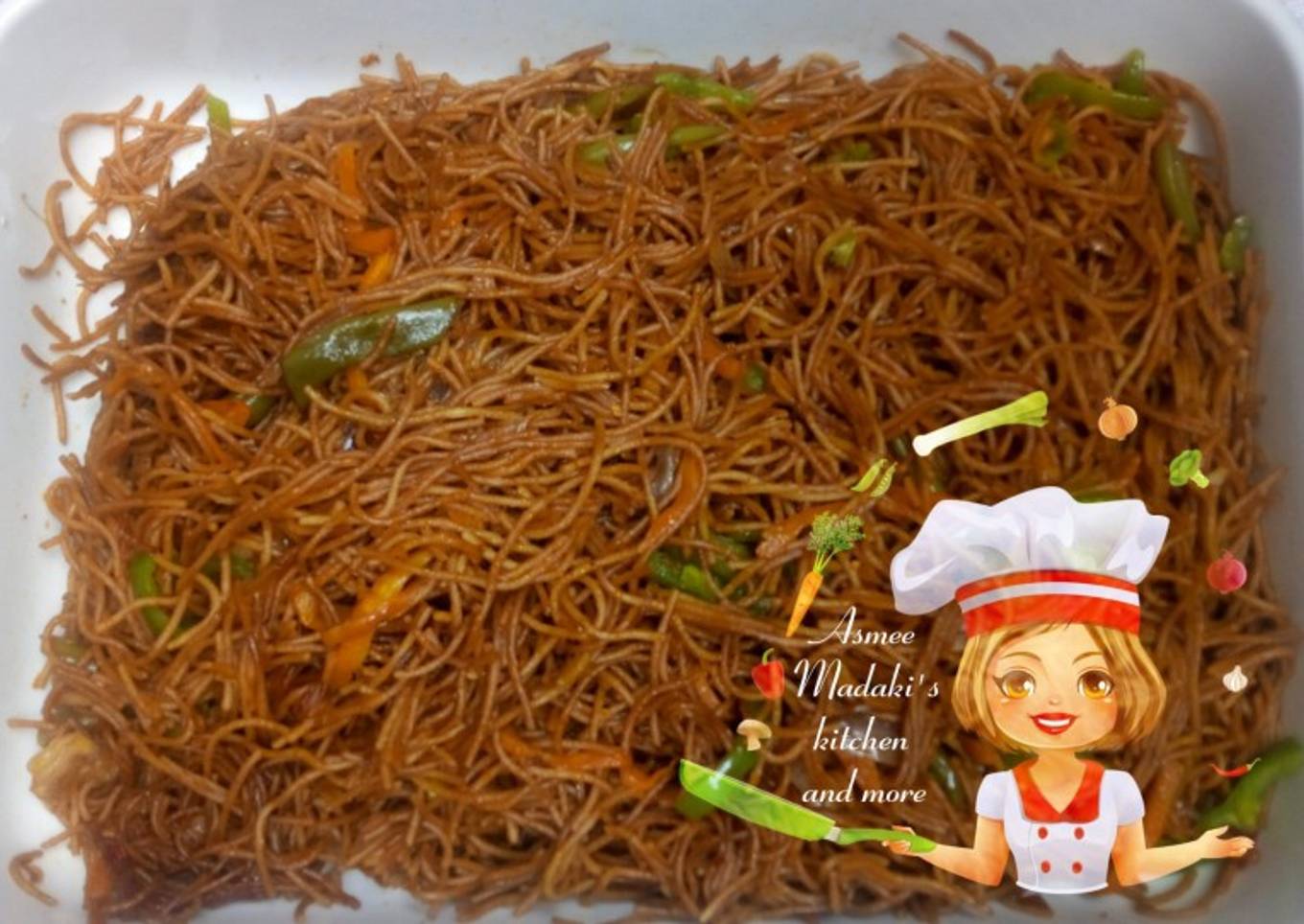 Brown spaghetti
