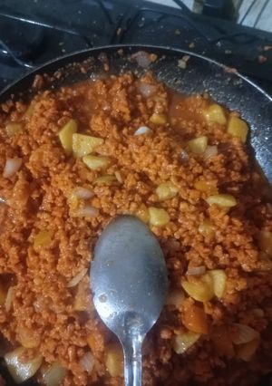 Una foto de Picadillo de soya 😍😍