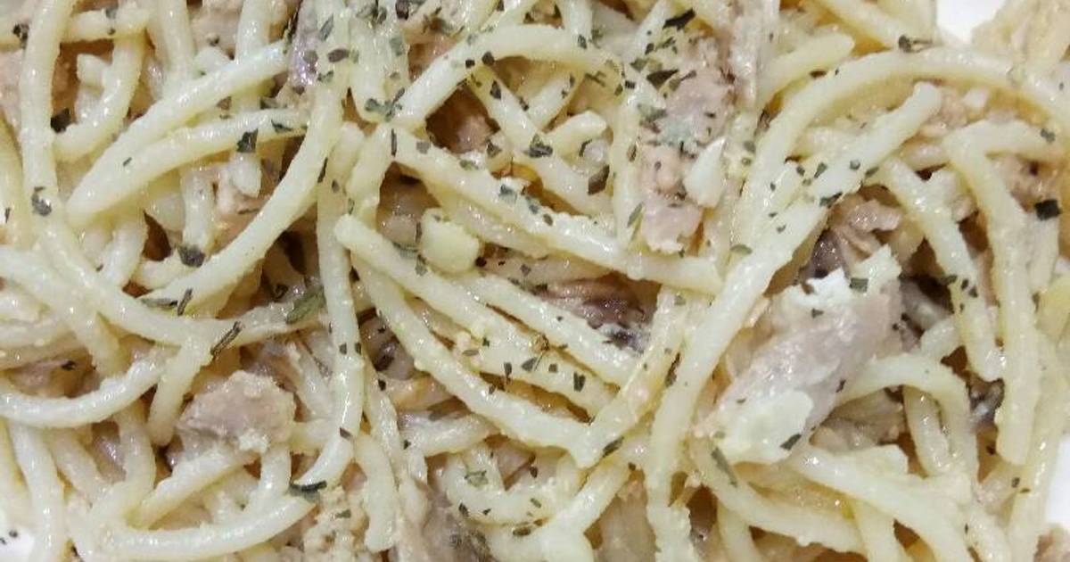 Easy Tuna Carbonara Recipe By Cheffyyyy Cookpad
