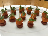 Butternut squash & chorizo canape